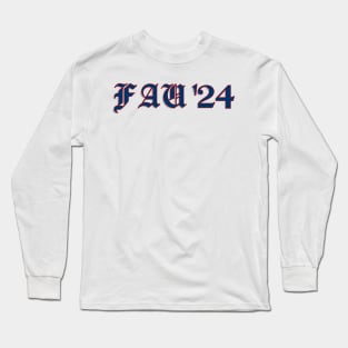 FAU 24 Sticker Long Sleeve T-Shirt